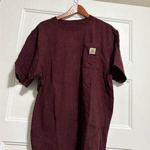 Carhartt Men's Burgundy Pocket Tee